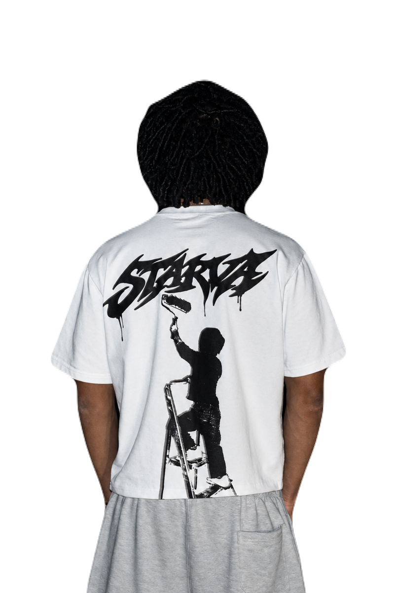 Starva Boxy White tee