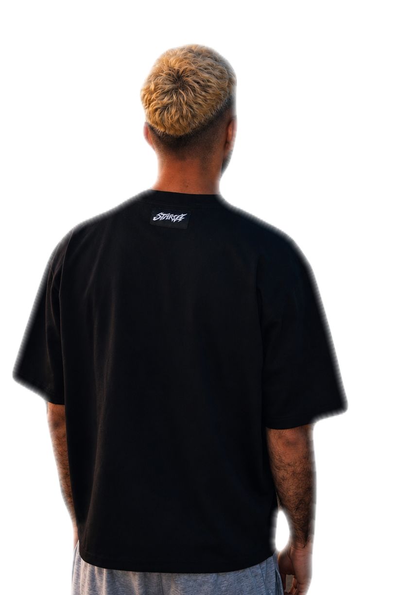 Starva Boxy black tee