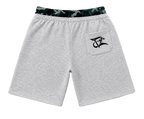 Camo Double Waist       Jorts -Gray
