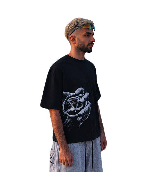 Starva Boxy black tee